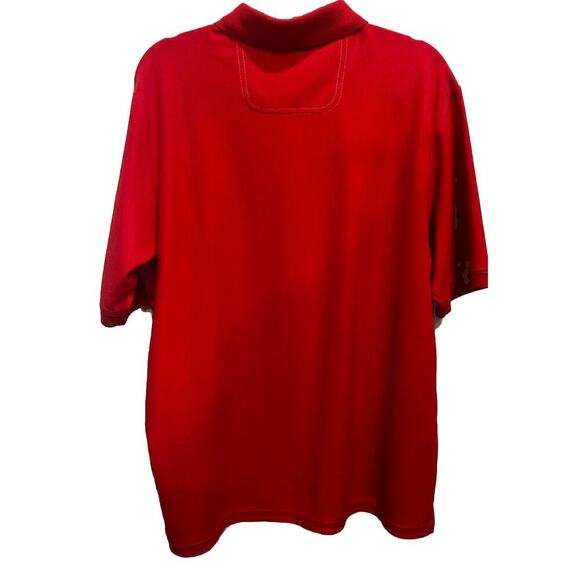 Men’s Tommy Bahama Large Island Zone Polo Shirt Mesh Supima Cotton Red - Picture 2 of 10